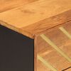 vidaXL Bedside Cabinet Brown and Black Solid Mango Wood Medium