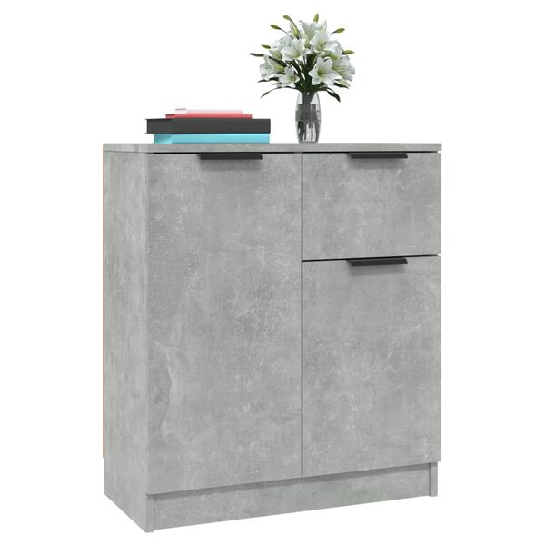 vidaXL Sideboard Concrete Gray 23.6"x11.8"x27.6" Engineered Wood