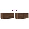vidaXL TV Cabinet Brown Oak Engineered Wood Medium TV Cabinet