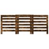 vidaXL Radiator Cover Smoked Oak 80.7x8.5x32.9" Engineered Wood