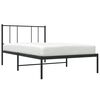 vidaXL Bed Frame Black Powder-coated steel Small Single Bed Frame
