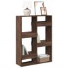 vidaXL Bookcase Brown Oak Engineered Wood 39.4x13.0x53.1 in Bookcase