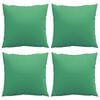 vidaXL Sofa Cushion Set of 4 Green Fabric (100% polyester)