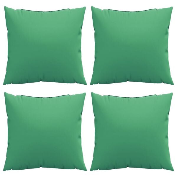 vidaXL Sofa Cushion Set of 4 Green Fabric (100% polyester)