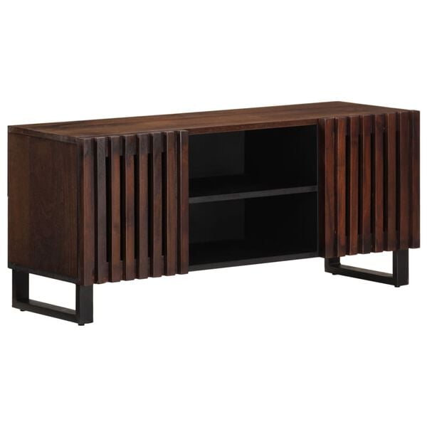 vidaXL TV Cabinet Brown Solid mango wood Medium TV Cabinet Rectangular