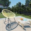 vidaXL Acapulco Chair Beige Poly Rattan, Powder-Coated Steel Standard