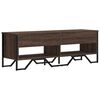 vidaXL TV Cabinet Brown Oak 48.0x13.4x16.1" Engineered Wood