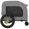 vidaXL Pet Bike Trailer Red and grey 49.02 x 25.00 x 20.87 in