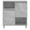 vidaXL Sideboard Set of 3 Concrete Grey Engineered Wood, Metal Medium