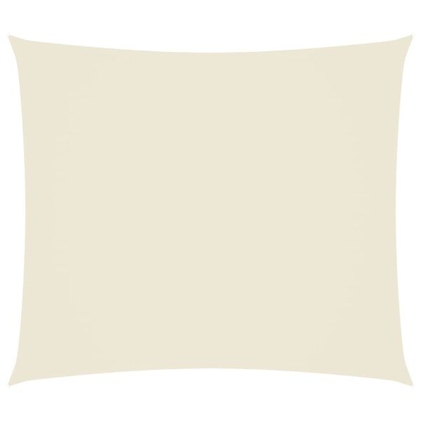 vidaXL Sunshade Sail Oxford Fabric Rectangular 6.6x8.2' Cream