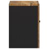 vidaXL Bathroom Wall Cabinet Honey brown and black