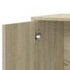 vidaXL Sideboards 2 pcs Sonoma Oak 23.6"x12.2"x27.6" Engineered Wood