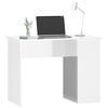 vidaXL Desk High gloss white Engineered wood 39.4 in x 21.7 in x 29.5 in