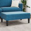 vidaXL Footstool Blue Velvet (100% polyester), plywood, foam Medium