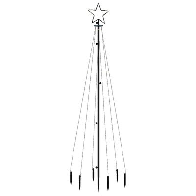 vidaXL Christmas Tree with Spike Warm White 108 LEDs 6 ft