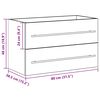 vidaXL Bathroom Sink Cabinet Old Wood 80x38,5x48 cm Engineered Wood