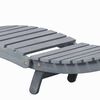 vidaXL Patio Sun Lounger Grey Solid acacia wood, 100% polyester Standard