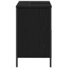 vidaXL Bathroom Basin Cabinet Black Engineered wood, steel