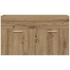 vidaXL Bathroom Sink Cabinet Artisan Oak Engineered Wood 31.5x15.2x18.1 in