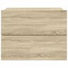vidaXL Bedside Cabinet Sonoma oak Engineered wood Compact