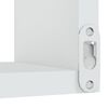 vidaXL Wall Corner Shelf Set of 2 White Engineered Wood Medium