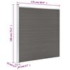 vidaXL Garden Fence WPC 68.9"x73.2" Gray