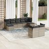 vidaXL Garden Sofa Set Grey