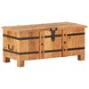 vidaXL Chest Natural wood Solid acacia wood and iron Medium