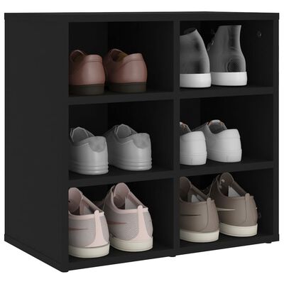 vidaXL Shoe Cabinet Black 20.7"x11.8"x19.7"