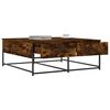 vidaXL Coffee Table Smoked Oak Engineered wood, metal