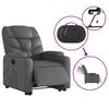 vidaXL Electric Stand Up Massage Recliner Chair Gray
