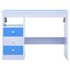 vidaXL Child Desk Blue and white Engineered wood Medium