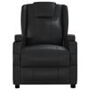 vidaXL Massage Chair Black Faux leather, metal, solid wood, plywood Single