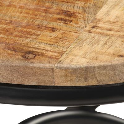 vidaXL End Table 15.7"x15.7"x20.5" Solid Rough Mango Wood