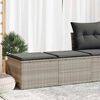 vidaXL Garden Sofa Set Light Grey, Dark Grey