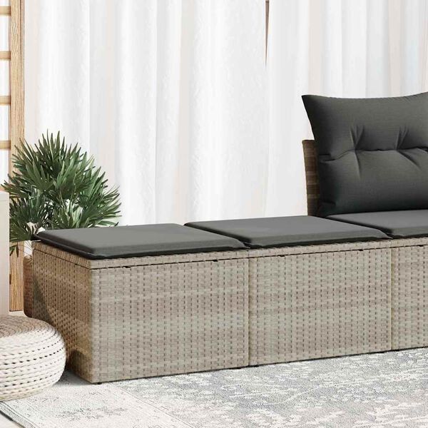 vidaXL Garden Sofa Set Light Grey, Dark Grey