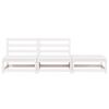 vidaXL Garden Lounge Set White Solid pinewood Standard Modular