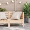 vidaXL Garden Sofa Natural Pine Solid Pine Wood Modular Garden Sofa