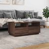 vidaXL Coffee Table Brown Oak Engineered Wood 35.4x19.3x15.7 in