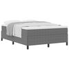 vidaXL Bed Frame Light gray 63" x 78.7" Corduroy fabric