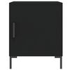 vidaXL Bedside Cabinet Black Engineered wood, iron 15.7 x 15.7 x 19.7 in