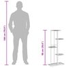 vidaXL Plant Stand White Metal Shelving Plant Stand Rectangular