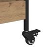 vidaXL Kitchen Trolley Artisan Oak 27.56 x 11.81 x 32.28 in