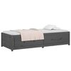 vidaXL Day Bed Gray Solid pine wood, plywood Small