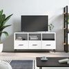 vidaXL TV Cabinet White Engineered Wood Medium TV Cabinet Rectangular