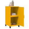 vidaXL Sideboard Mustard Yellow Cold-rolled steel 14.2x15.4x28.3 in