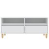 vidaXL TV Cabinet White Engineered wood, eucalyptus wood Medium