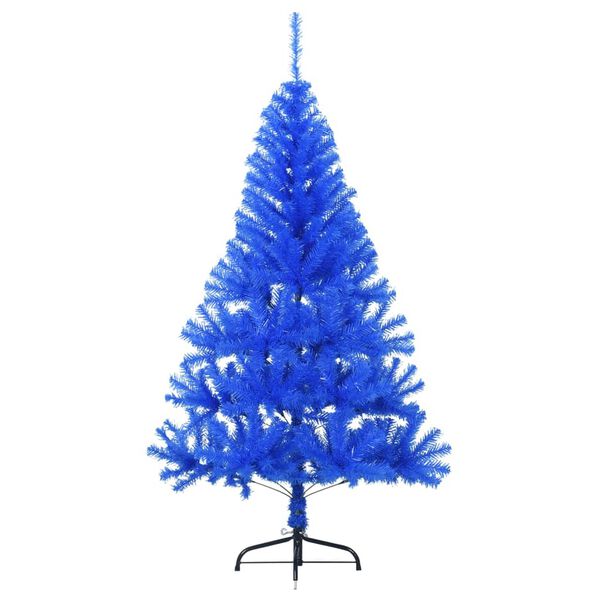 vidaXL Christmas Tree Blue PVC, Steel 5 ft Christmas Tree Other