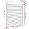 vidaXL Roller Shutter Aluminium 47.2x59.1" White