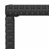vidaXL Garden Lounge Set Black PE Rattan 4-Piece Set Tough